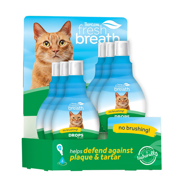 Fresh Breath Drops Counter Display Cats