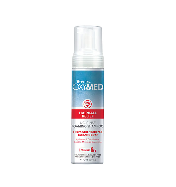 OxyMed Hairball Relief No-Rinse Foaming Shampoo